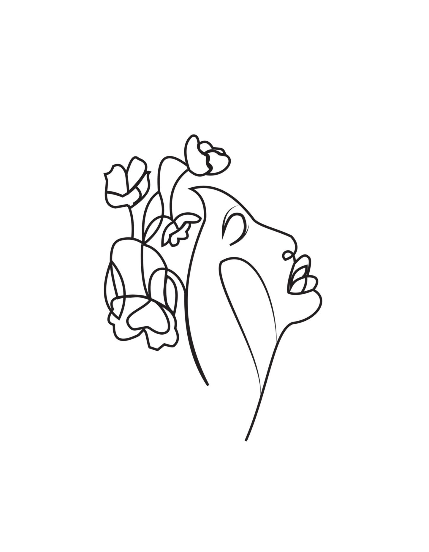 Floral Lady Wall Art