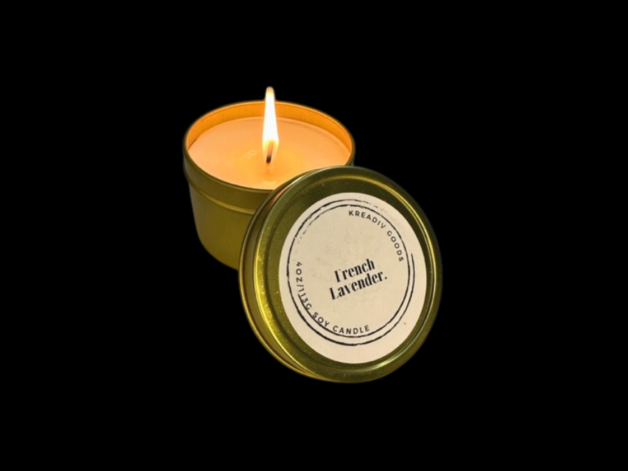 French Lavender Travel Tin Candle (4oz)