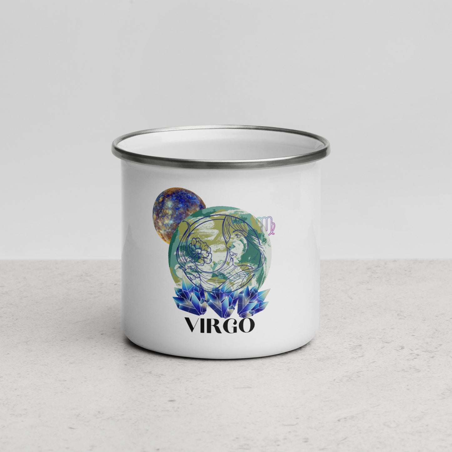 Virgo Enamel Mug