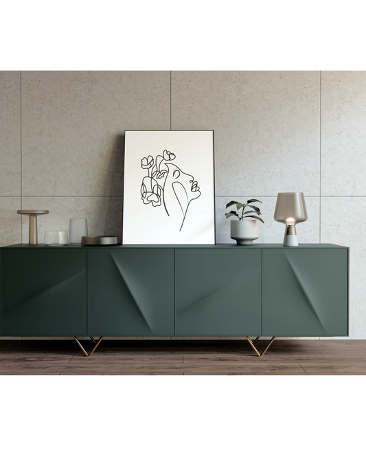 Floral Lady Wall Art