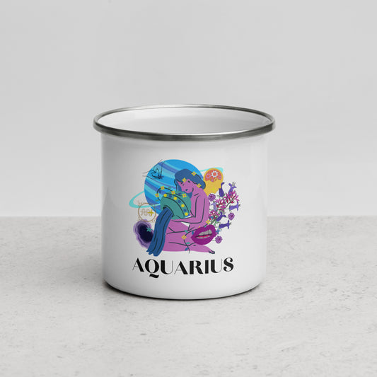 Aquarius Enamel Mug