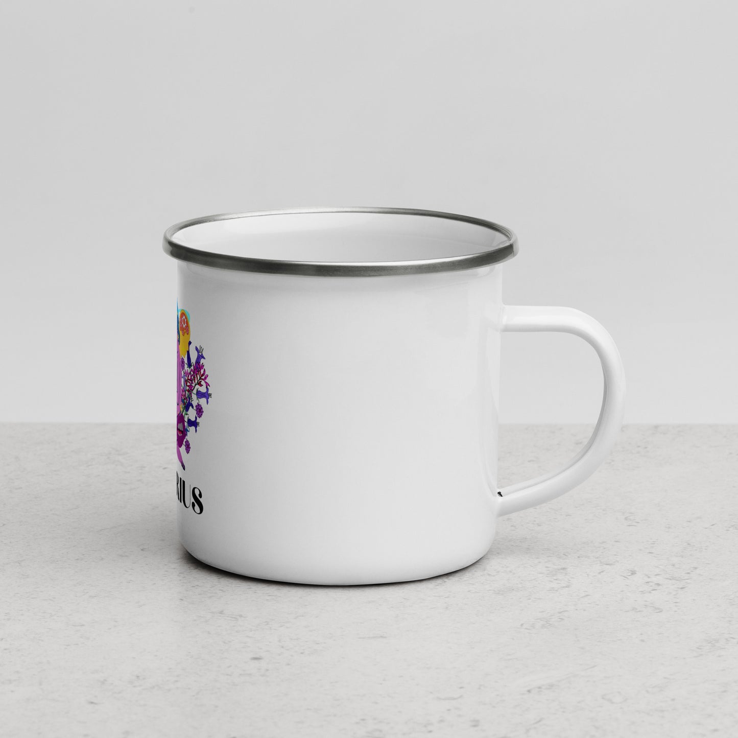 Aquarius Enamel Mug