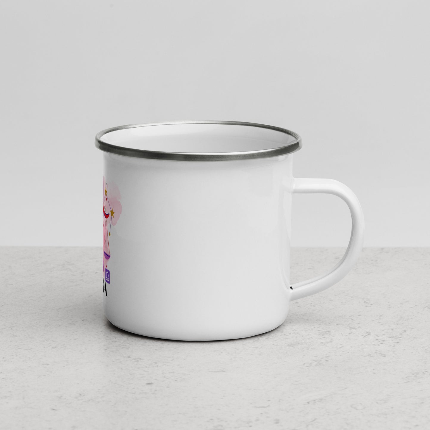 Libra Enamel Mug